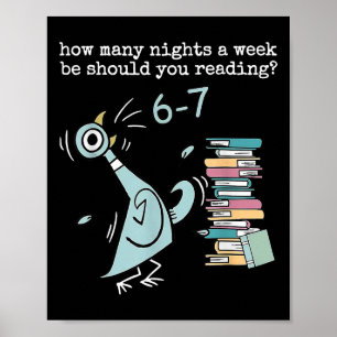 Grappige Zes Zeven 6 7 Meme Leraar Ontwerp Lezen 6 Poster