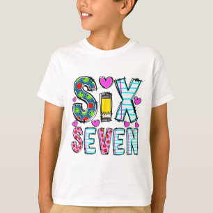 Grappige Zes Zeven 6 7 Meme Leraar Ontwerp Voor Ma T-shirt