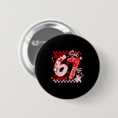 Grappige Zes Zeven 6 7 Meme Mannen Vrouwen Kindere Ronde Button 5,7 Cm (Voorkant /achterkant)