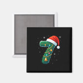 Grappige zes zeven 6 7 meme ontwerp koppels Kerstm Magneet (Voorkant / Achterkant)