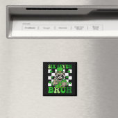 Grappige zes zeven bruh wasbeer st patricks day 67 magneet (Insitu (Vaatwasser))
