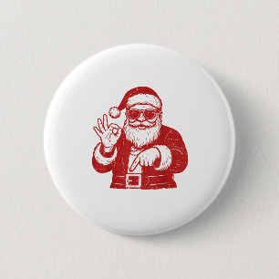Grappige Zes Zeven Meme 67 Kerstmis Brainrot Kerst Ronde Button 5,7 Cm