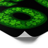 Grappige Zes Zeven Meme 67 St Patricks Day Shamroc Poster (Hoek)