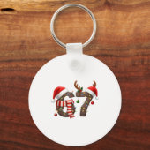 Grappige Zes Zeven Meme 6-7 Kerstmis 67 Kerstverli Sleutelhanger (Voorkant)