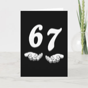 Grappige Zes Zeven Meme Handen Gebaar Gen Alpha Sl Kaart