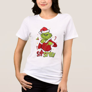Grappige Zes Zeven Meme Kerstmis Viraal 6 7 Bete Tri-Blend Shirt