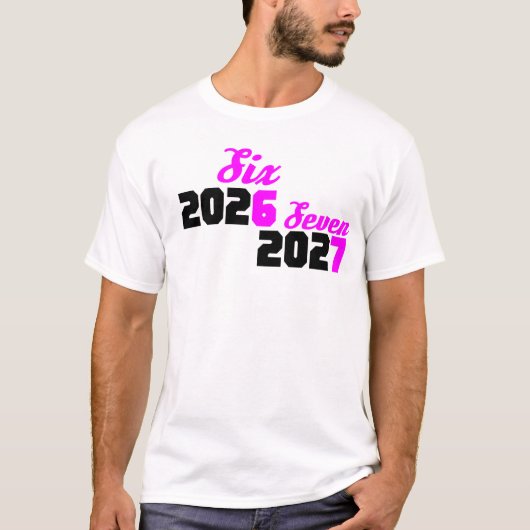 Grappige Zes Zeven Meme T-shirt (Voorkant)