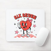 Grappige Zes Zeven Schattig Hart 67 Meme Valentijn Muismat (Met muis)