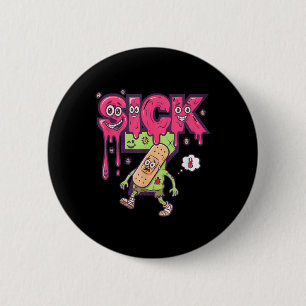 Grappige Zieke Zeven Meme T-shirt Zes Zeven Leuke  Ronde Button 5,7 Cm