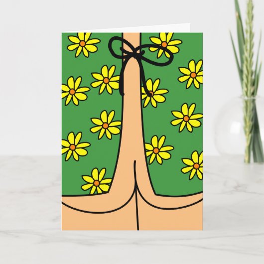 Grappige ziekenhuisjurk en kont voelen zich snel b kaart (Voorkant)