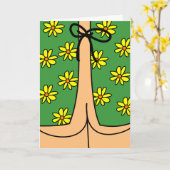 Grappige ziekenhuisjurk en kont voelen zich snel b kaart (Gele Bloem)