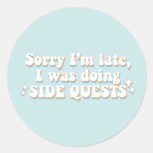 Grappige Zijmissies  Ronde Sticker