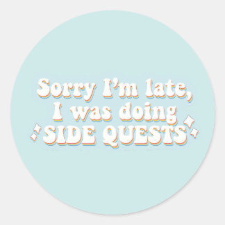 Grappige Zijmissies Ronde Sticker