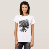 Grappige Zilveren ABSTRACTE KUNST Maatwerk T-shirt (Voorkant volledig)