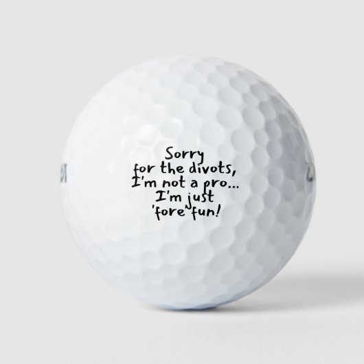 Grappige zin golfballen (Voorkant)