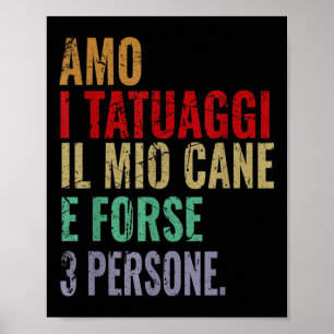 Grappige zin Man vrouw liefde Tattoos Tattoo en ho Poster