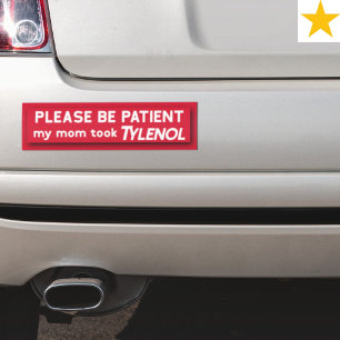 Grappige Zin Rode Sarcastische Subtiele Politieke  Bumpersticker