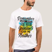 Grappige zin t-shirt (Voorkant)