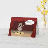 Grappige zingende aardappel voor verjaardag van aa kaart (Gele Bloem)