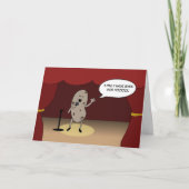 Grappige zingende aardappel voor verjaardag van aa kaart (Voorkant)