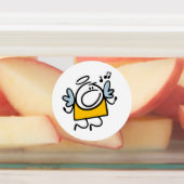 Grappige zingende engel labels (Aangebracht)