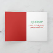 Grappige zingende kat - De 12 kerstdagen Feestdagen Kaart (Binnen)