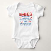 grappige zinnen Gift Baby Bodysuit (Voorkant)