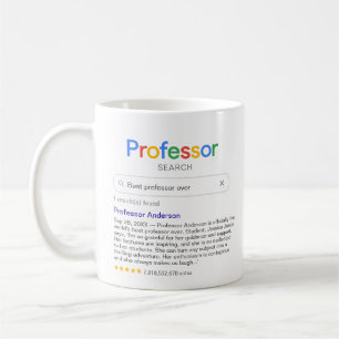 Grappige zoektocht naar de beste professor met per koffiemok