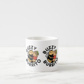 Grappige Zoemende Burrito Bij Espresso Kop (Voorkant)