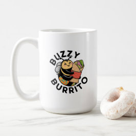 Grappige Zoemende Burrito Bij Koffiemok
