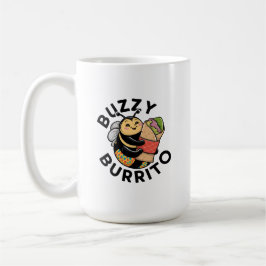 Grappige Zoemende Burrito Bij Koffiemok