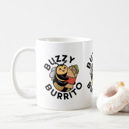 Grappige Zoemende Burrito Bij Koffiemok