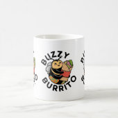 Grappige Zoemende Burrito Bij  Koffiemok (Center)