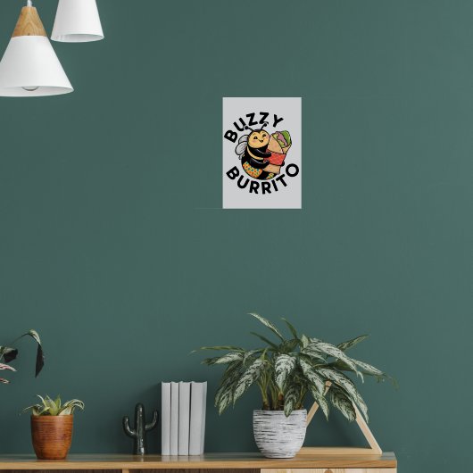 Grappige Zoemende Burrito Bij Poster (Woonkamer 1)