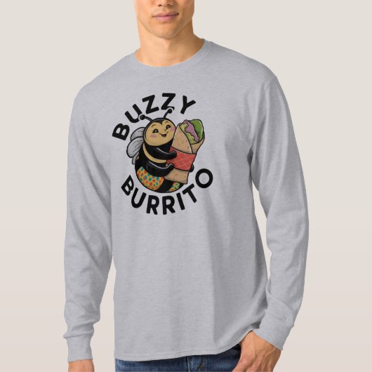 Grappige Zoemende Burrito Bij  T-shirt (Voorkant)