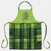 Grappige zoete zure augurk woordkunst schort (Voorkant)