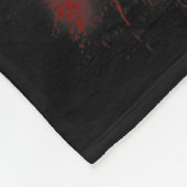 Grappige Zombie Bijt Halloween Bitten Letsel Manne Fleece Deken (Hoek)