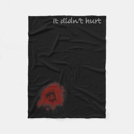 Grappige Zombie Bijt Halloween Bitten Letsel Manne Fleece Deken (Voorkant)