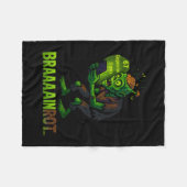 Grappige Zombie Brainrot Meme 6 7 Halloween Jongen Fleece Deken (Voorkant (Horizontaal))