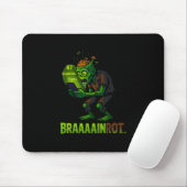 Grappige Zombie Brainrot Meme 6 7 Halloween Jongen Muismat (Met muis)