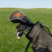Grappige Zombie Eet Hersenen Halloween Vector Ontw Golfheadcover (Insitu)