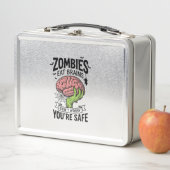 Grappige Zombie Eet Hersenen Je Bent Veilig Hallow (In situ)