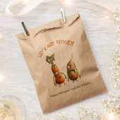 Grappige zombie groenten Halloween Bedankzakje (Geknipt)