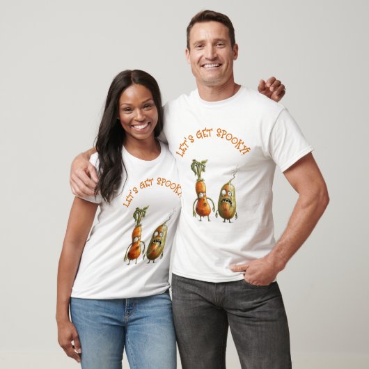 Grappige zombie groenten Halloween T-shirt (Unisex)