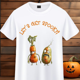 Grappige zombie groenten Halloween T-shirt