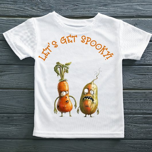 Grappige zombie groenten Halloween T-shirt