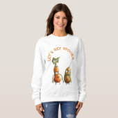 Grappige zombie groenten Halloween Trui (Voorkant volledig)