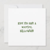 Grappige zombie groenten Halloween wenskaart Kaart (Achterkant)