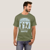 Grappige Zombie Halloween Pet Hamster T-shirt (Voorkant volledig)