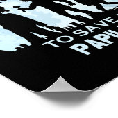 Grappige Zombie Halloween Pet Papillon Poster (Hoek)
